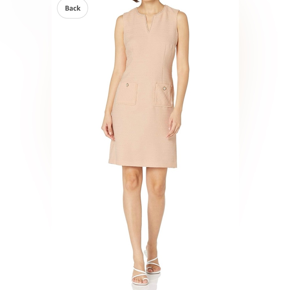 Karl Lagerfeld Tweed shift dress with pockets